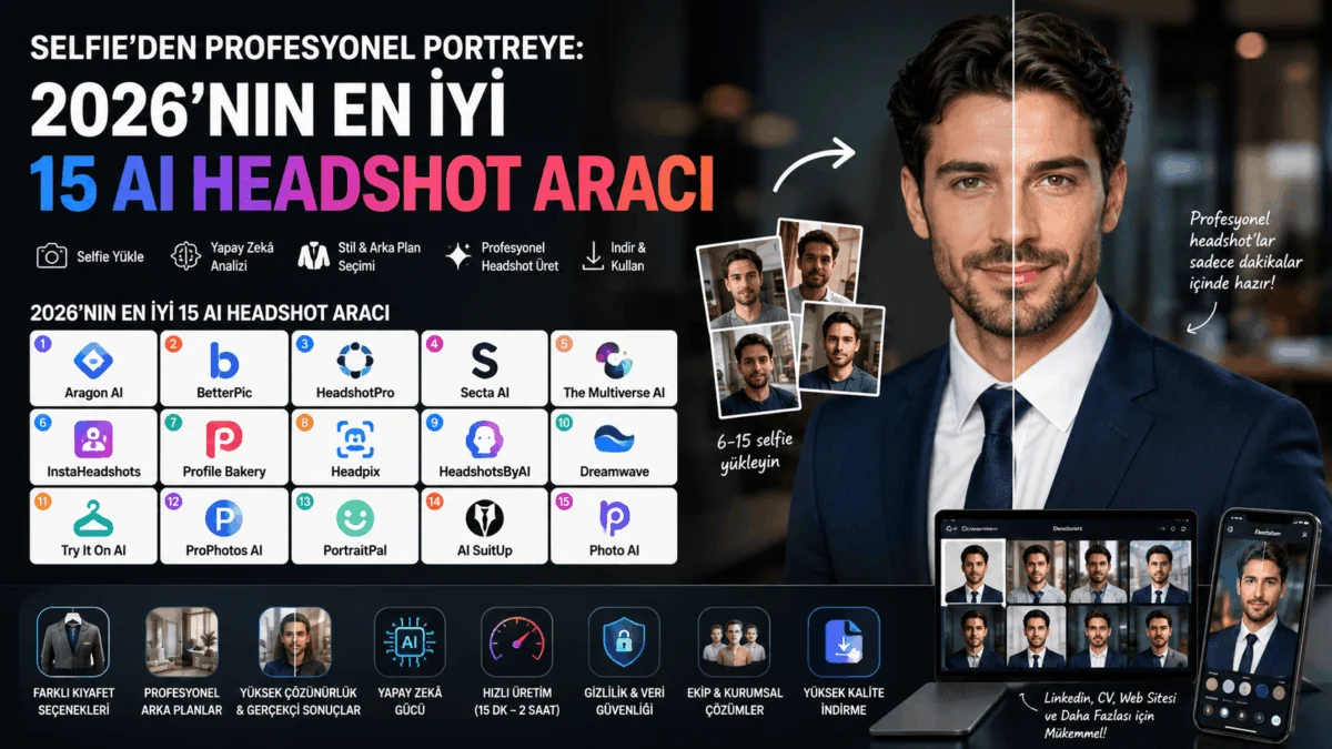 2026’nın En İyi 15 Yapay Zekâ Headshot Aracı