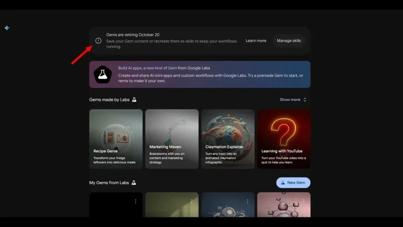 google populer gemini gems ozelligini sonlandirmaya mi hazirlaniyor