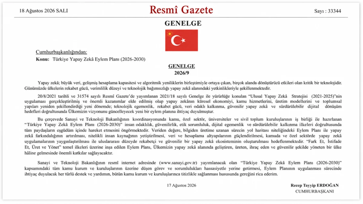 Türkiye Yapay Zeka Eylem Planı