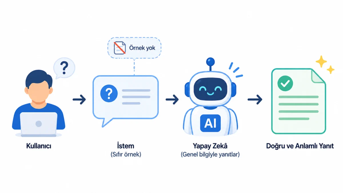 Zero-shot Prompting (Sıfır Örnekli İstem Verme)