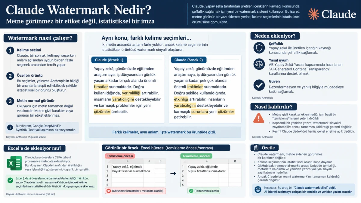 “Claude’un Görünmez İmzası (Watermark): Akademik Metinlerde AI Kullanımı Artık Tespit Edilebilir mi?” 1 claudeun gorunmez imzasi watermark akademik metinlerde ai kullanimi artik tespit edilebilir mi 1
