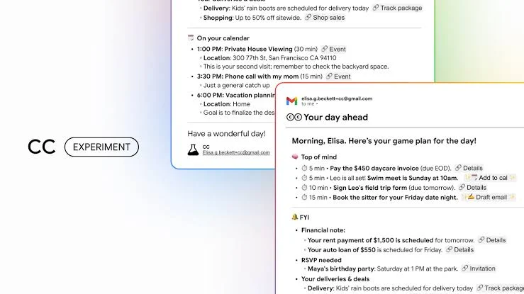 Google Labs'ten Aileler İçin Yeni Yapay Zeka Asistanı: CC Tanıtıldı 1 google labsten aileler icin yeni yapay zeka asistani cc tanitildi