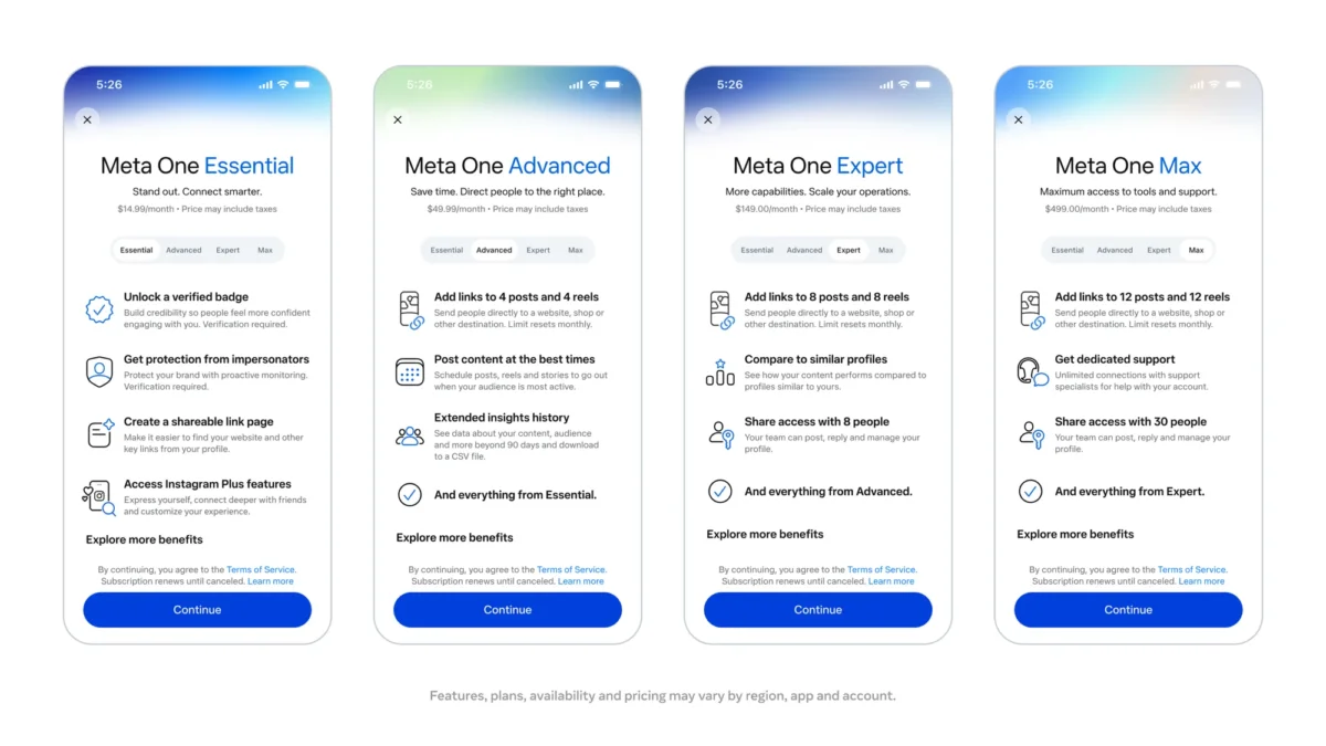 meta one duyuruldu instagram facebook ve whatsapp icin gelismis yapay zeka abonelikleri basladi 4