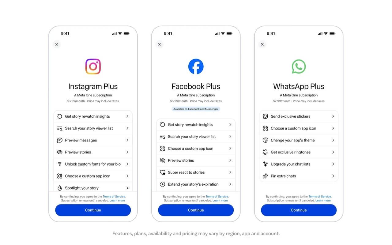 meta one duyuruldu instagram facebook ve whatsapp icin gelismis yapay zeka abonelikleri basladi