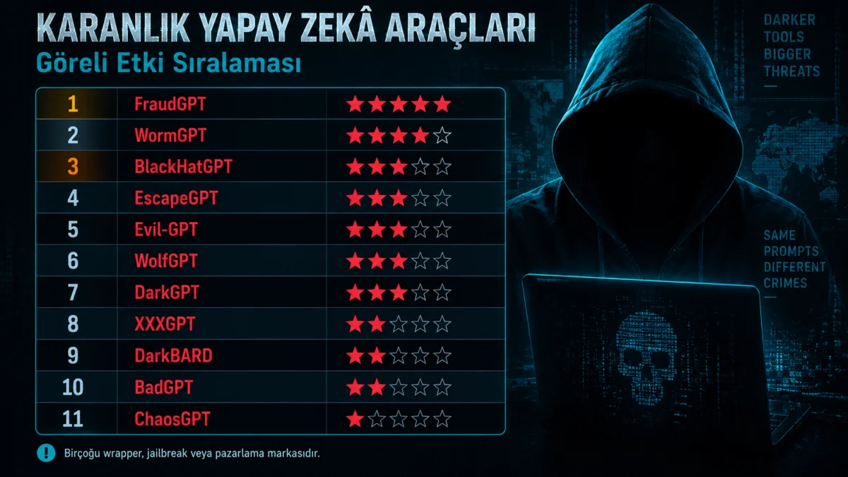 Şuç İşlerken Kullanılan Yapay Zekâlar