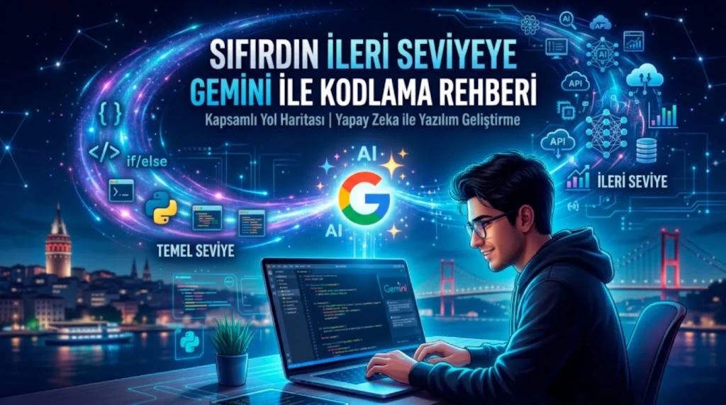 Sıfırdan İleri Seviyeye Gemini ile Kodlama Rehberi: Hiç Kod Bilmeyenler İçin Adım Adım Yazılım Geliştirme